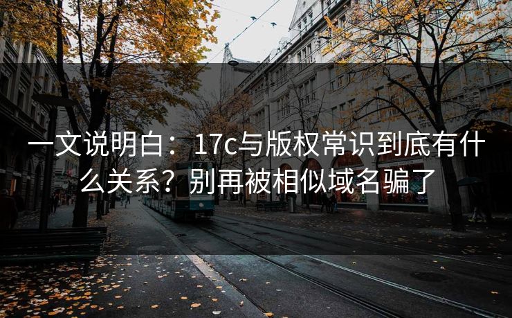 一文说明白：17c与版权常识到底有什么关系？别再被相似域名骗了